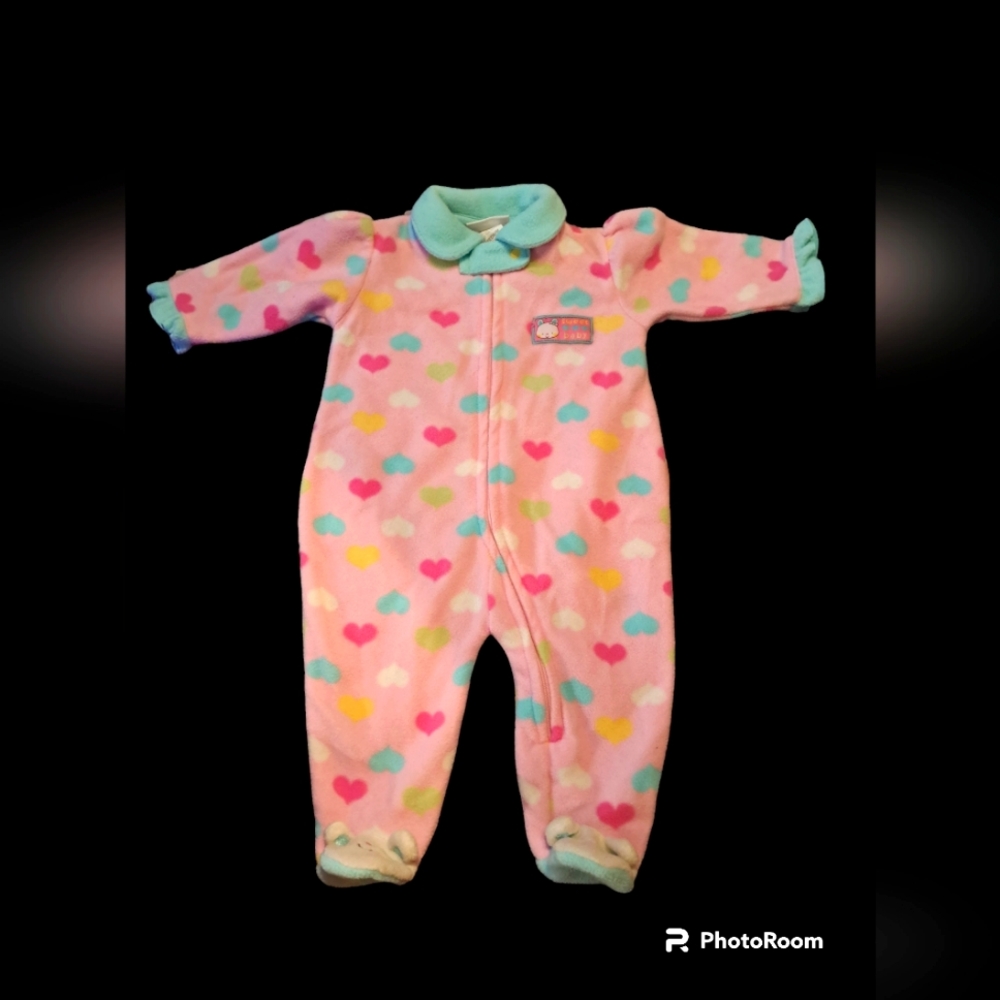 Bon Bebe Fleece Snuggle N Play One Piece Zip Front size 3-6 mo